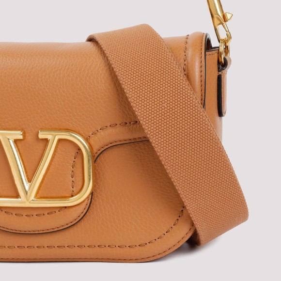 Almond Beige Leather Locò Shoulder Bag - Picture 4 of 4